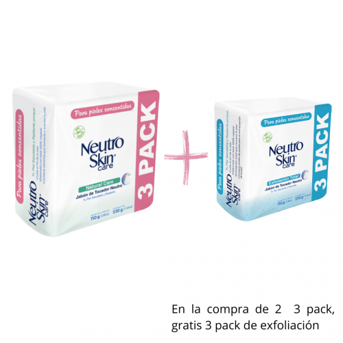 Jabón Humectante Para El Cuerpo Neutro Skin Natural Care 3pack 9578